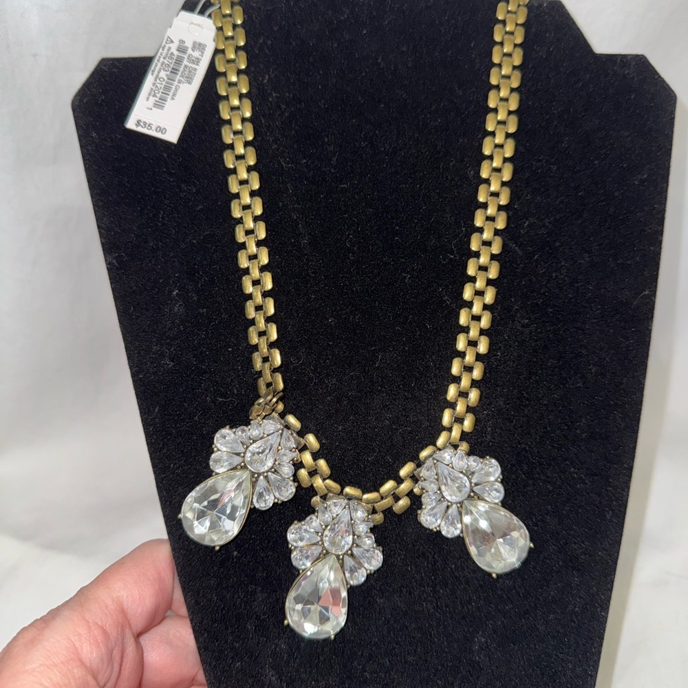 J.Crew Gold & Silver Mixed‑Metal Necklace – Elegant Layering Jewelry